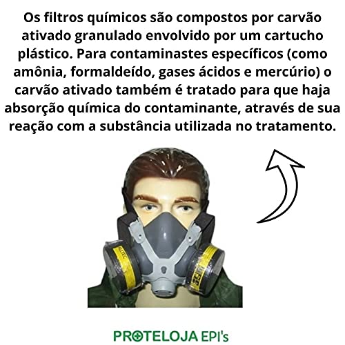 Mascara Respirador Produtos Biologicos Proteção Profissional Proteloja EPI's