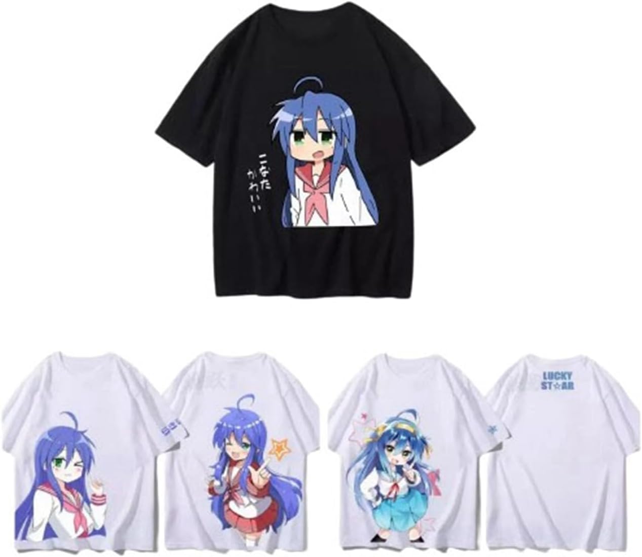 Amazon | [kindhearted] らき☆すた tシャツ 半袖 泉 こなた