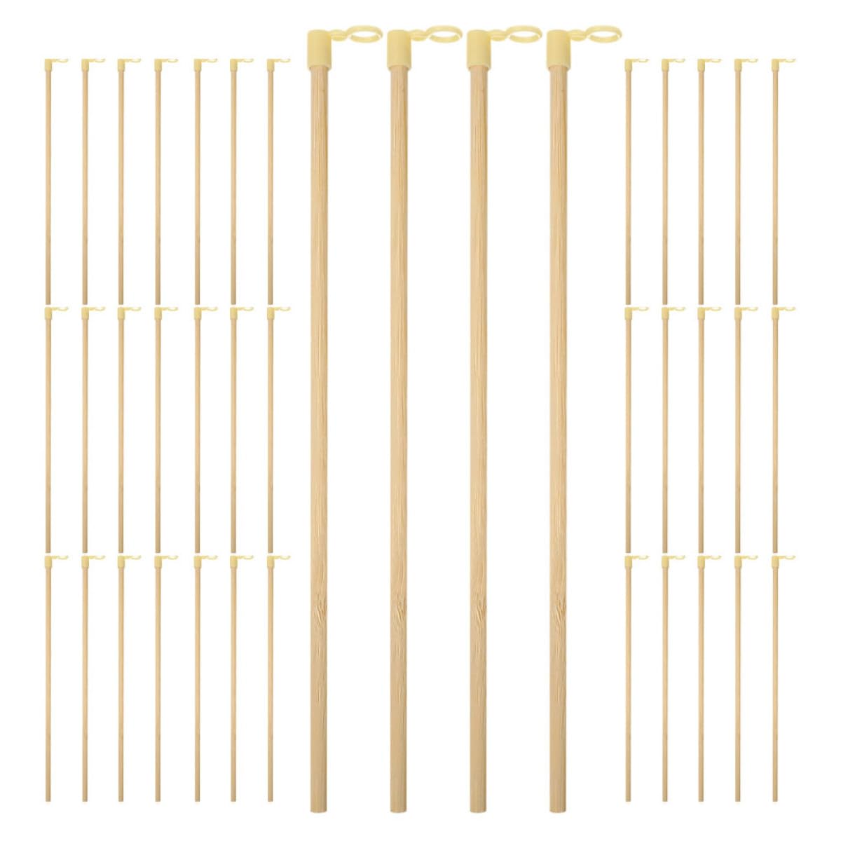 Bâtons de bambou pour lanternes DIY Baluue de style japonais