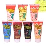 Handmade DIY Cream Glue, Simulazione di Crema, Kit di Colla Simulata di Panna Montata, 7 Colla di Argilla Color Crema, Facile da modellare, si asciuga rapidamente e mantiene la forma（Set-3）