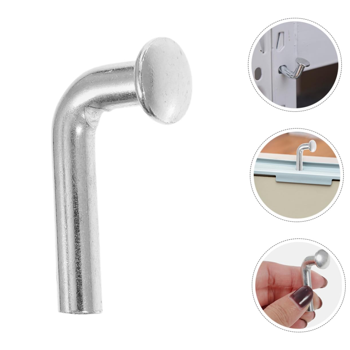 MUCKLILY Pallet Rack Drop Pin Set 50pcs of Universal Pallet Rack Safety Pin Bolts Galvanized L-Shaped Drop p