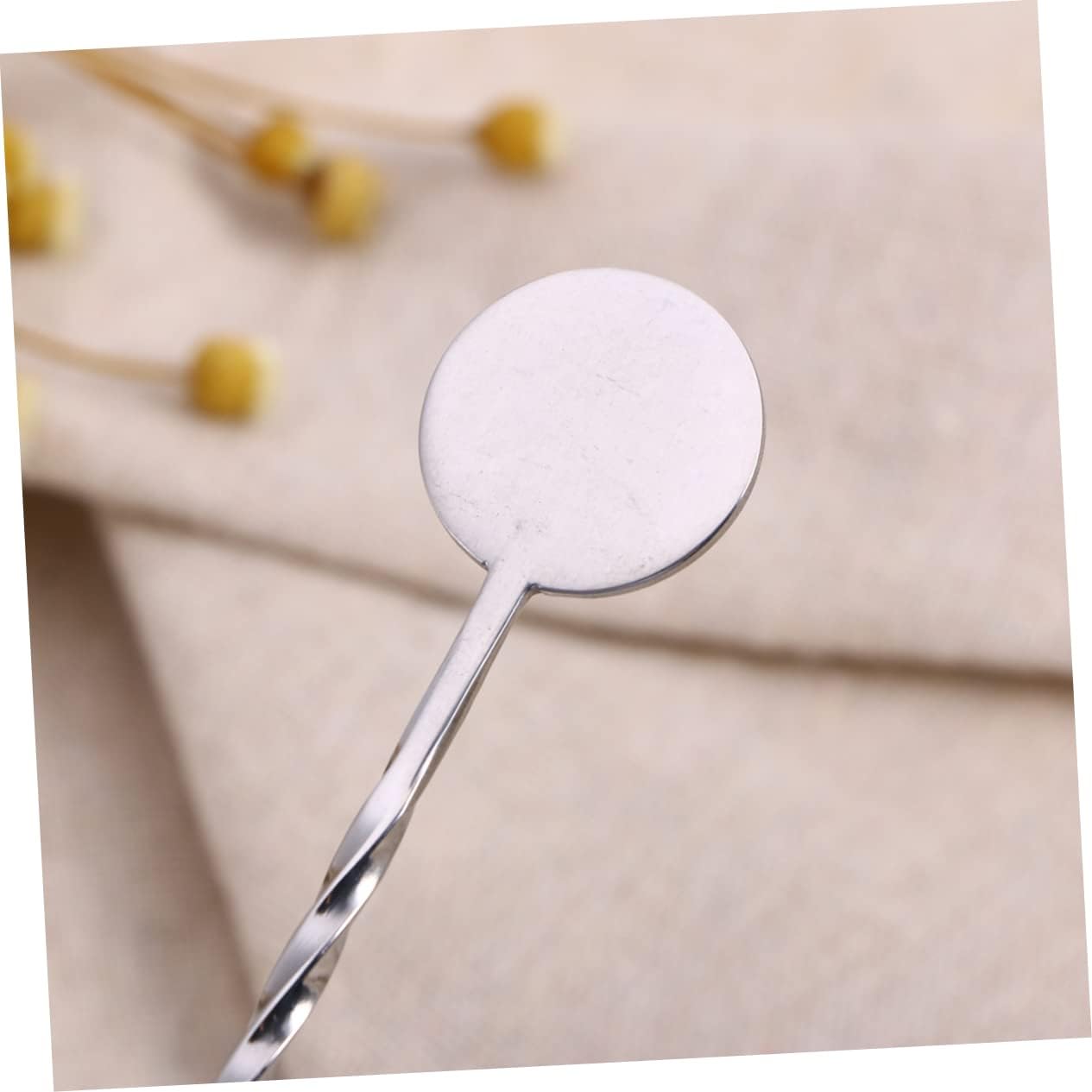 5pcs Stainless Steel Swizzle Sticks, round Ball Cocktail Stirring Set