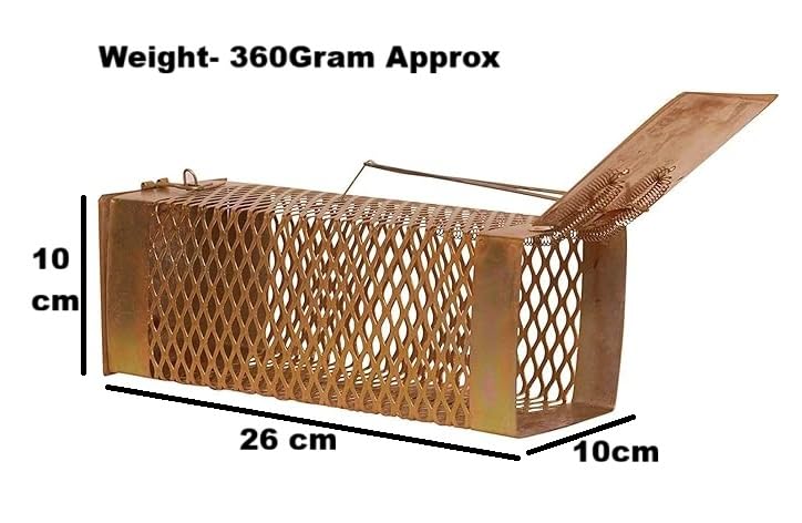 Image of Livshine Rat /Mouse /Rodent Small Trap Cage Rustic Copper (Diamond Trap Medium, 2)