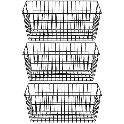 SANNO Large Wire Organiser Storage Baskets Cover