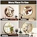 XRAMFY 30 Inch Round Mirror - Circle Mirrors for Bathroom, Entryway and Living Room Wall Decor, Modern Hanging Vanity Mirror, Matte Gold Circle Decorative Wall Mirror