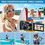4K-Digital-Camera-for-Photography-and-Video-Autofocus-48MP-Vlogging-Camera-for-YouTube-Compact-Camera-16X-Digital-Zoom-with-Flash-180-Degree-30-inch-Flip-Screen-32G-SD-Card-2-Batteries-Charger