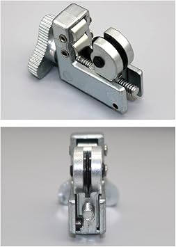 Mini Copper Pipe Cutter Plumbing Tool Shear for Copper and Aluminum Tubes Water-Cooled Copper Tube Heavy Duty Cutter, 47x35mm, Silver