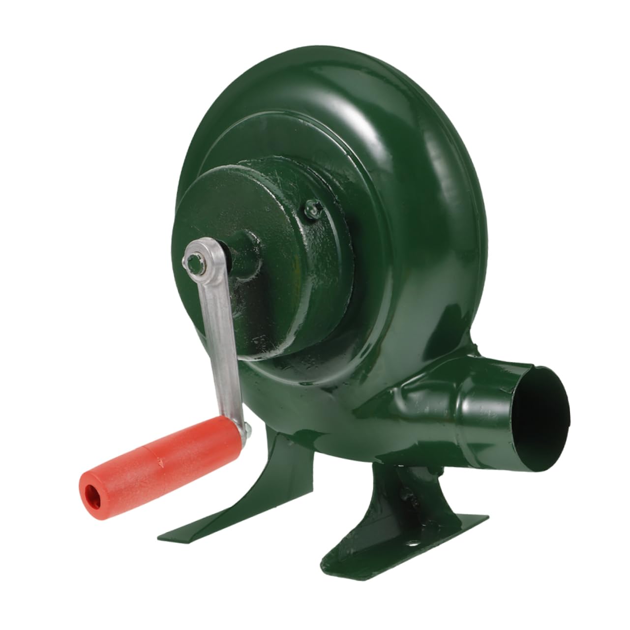 Ventilateur Soufflant pour Extérieur Manuel en Fer Vert pour Barbecue