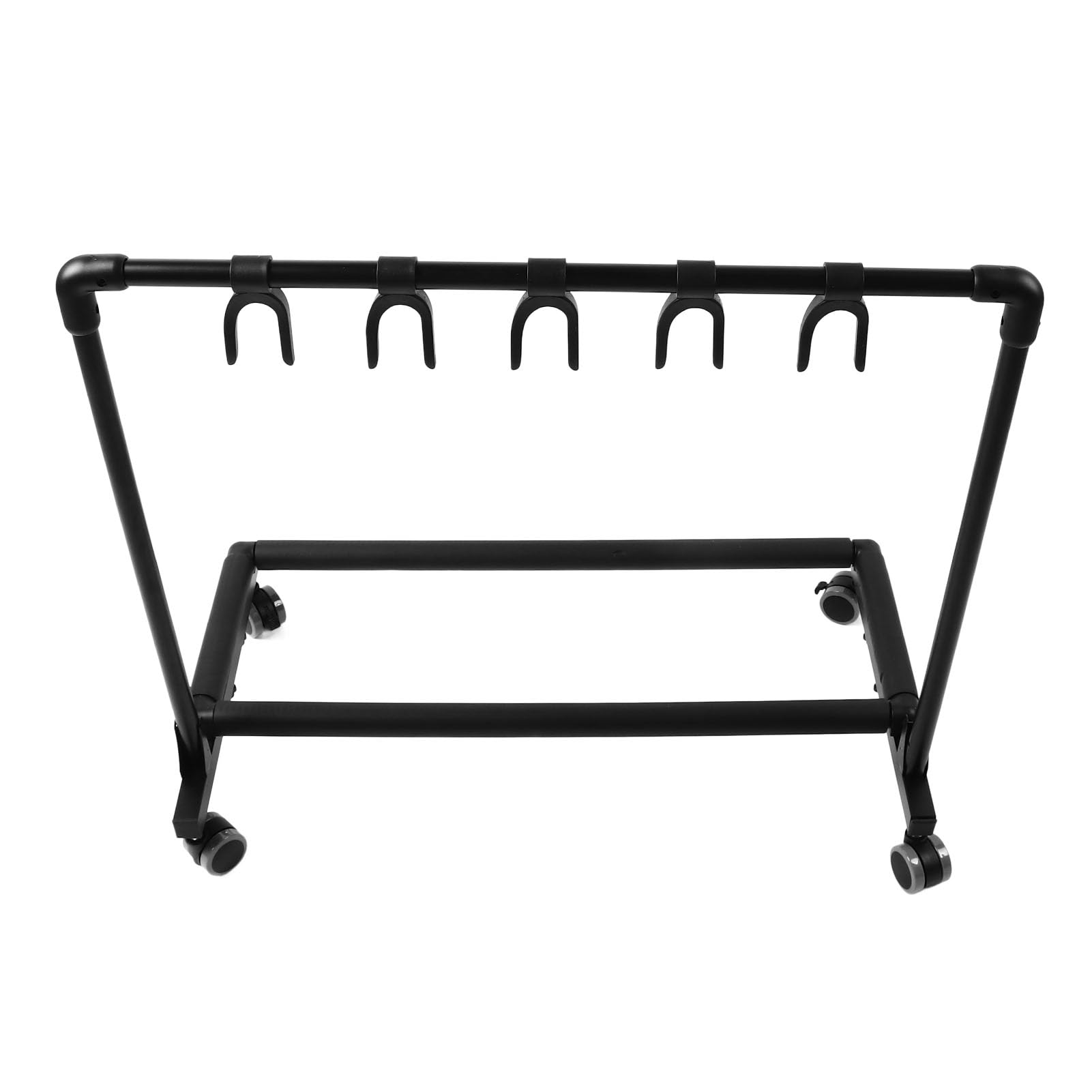 Supporto Multi-Chitarra, Metallo Ed EVA, Stabile, Ampia Applicazione, Salvaspazio, Mobile, Supporto Multifunzionale per Chitarra con Ruote per la Scuola (Metallo+EVA 2)