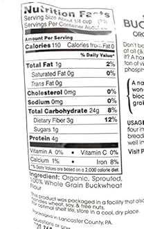 Pure Living Liv Organic Sprouted Buckwheat Flour - 24 oz