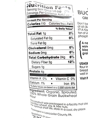 Pure Living Liv Organic Sprouted Buckwheat Flour - 24 oz