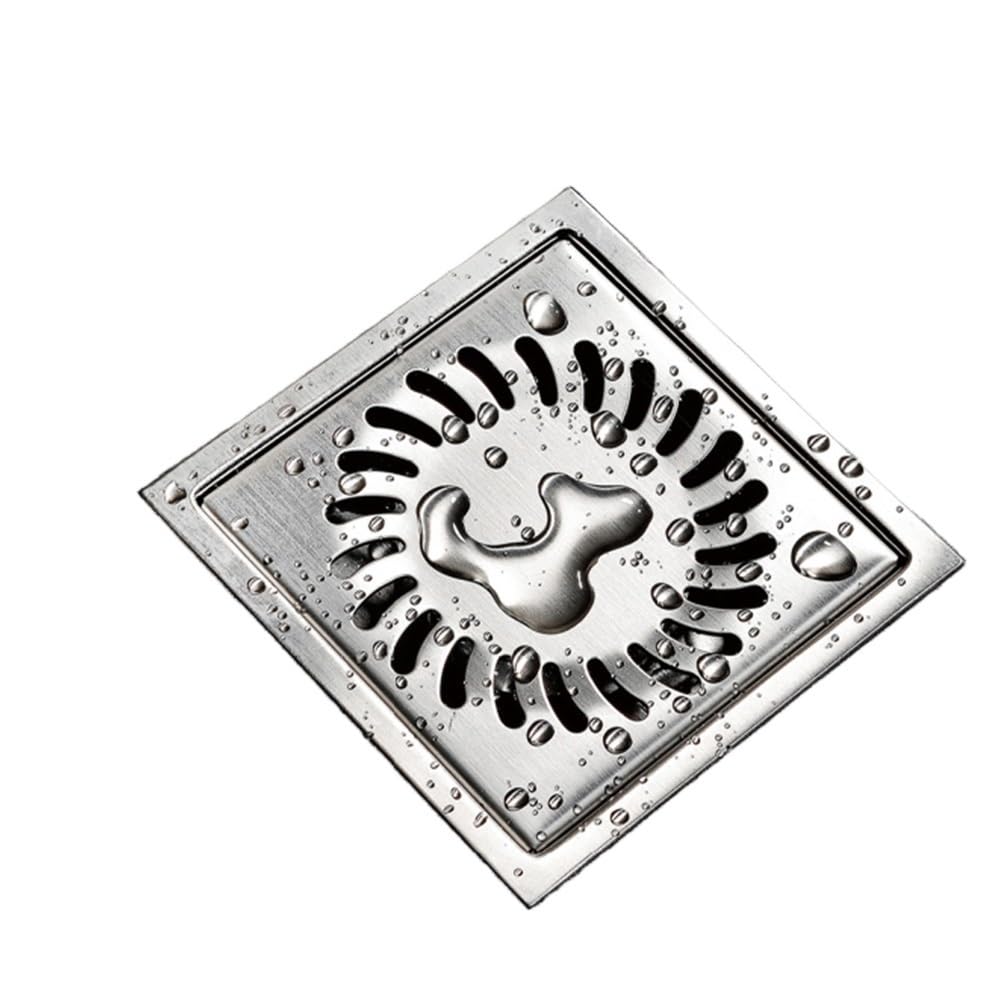 Gulley Grid Invisible Floor Drain 304 Stainless Steel Square Bathroom Washroom Drainage Grate Drainer Filler 11 Cm(11 Cm)
