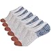 JOYNÉE Men's No Show Socks with Silicone Casual Cotton Non Slip Invisible Socks Mesh Knit 6 Pack