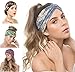 Produktbild Osattia 4 Stück Damen Boho Stirnband Elastisches Haarband Böhmisches Blume Gedruckt Stirnbänder Knoten Verdrehtes Breites Dehnbares