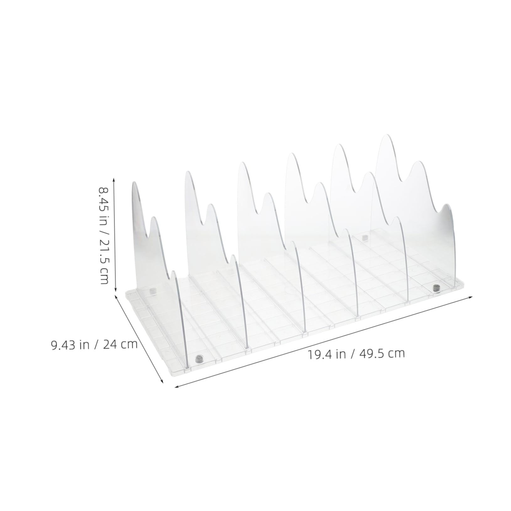 Parliky Clear Acrylic Shelf Dividers for Closet Organization Purse Shelf Organizer for Versatile Storage Closets Bookshelves and More and Design