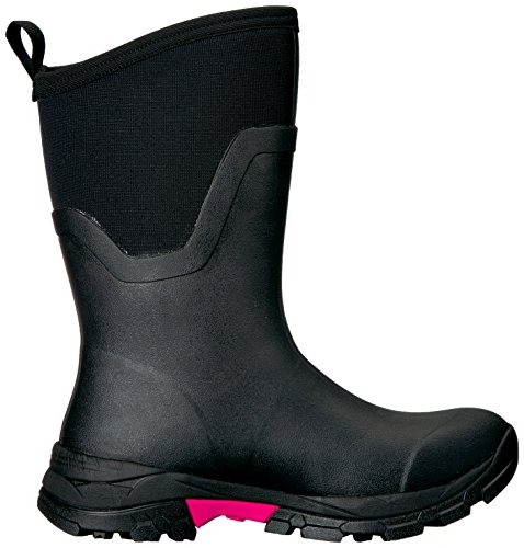 Muck Boot Women's Arctic Ice Mid Rubber Black/Pink Boots, 6 Us #TOP5