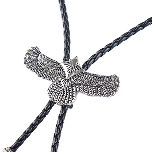 F Fityle Western Cowboy Rodeo Oval Turquesa Bola Bolo Laço No Pescoço Cordão De Couro De Liga De Zin