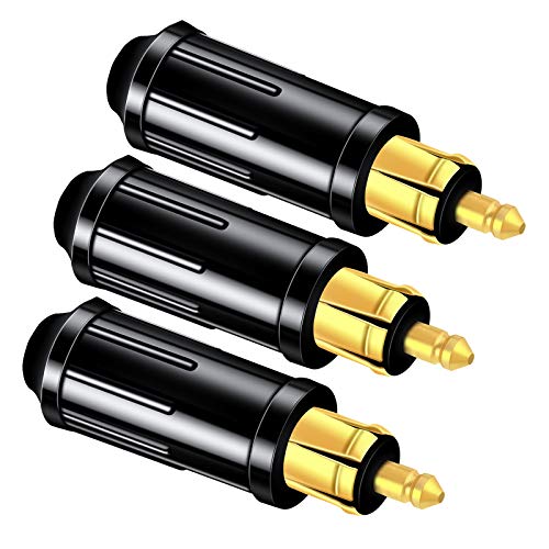 Image of 3 PCS SAE Connector, Cigarette Lighter Accessory Plugs DIN, Plug to SAE Adapter Connector for BMW, DIN Hella Plug 12v Cigarette Lighter Adapter Connector for BMW