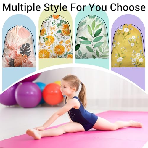 Image of Orange Fruit Gymnastics Grip Bags Adjustable Gym Storage Pouch for Gymnasts Dancer Holding