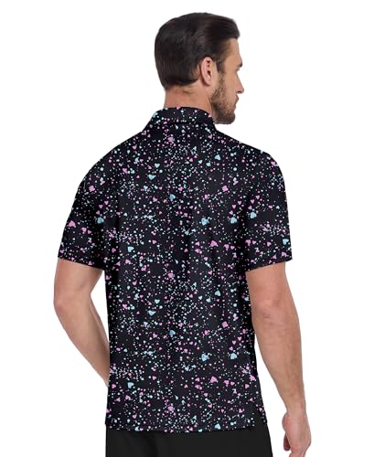 ZITY Mens Golf Shirt Short Sleeve UPF 50+ Athletic Casual Collared Polo M - image 2
