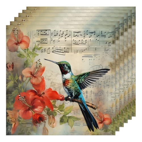 Servilletas de tela set x6 50.5x50.5 cm multicolor miniatura 1