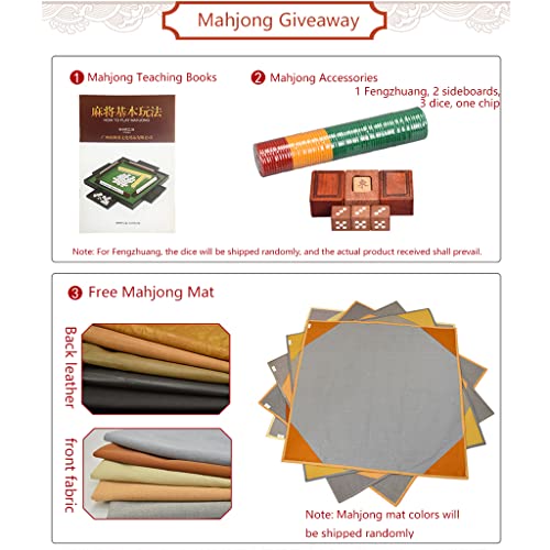 Juego de Mesa Mahjong Chino 144 Fichas con Estuche miniatura 6