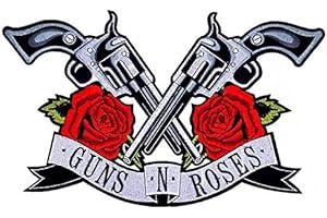 Guns N' Roses Embroidered Iron-On Patch (21x36cm): Adorn Your Garments with Iconic Rock Symbolism