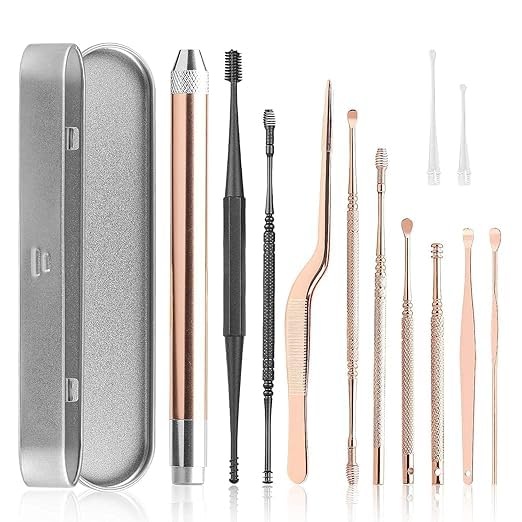 QIBEST 10PCS Ear Wax Cleaner Stainless Steel Ear Wax Remover Tool Kit Grade Stainless Steel Ear Pick Tools (B0D8GZ1K94) Amazon Price History, Amazon Price Tracker