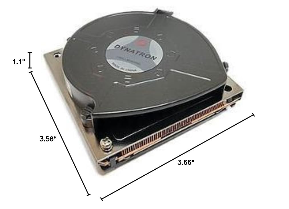 Dynatron B9 Intel Xeon FCLGA3647 Square ILM Socket 1U Active CPU Cooler