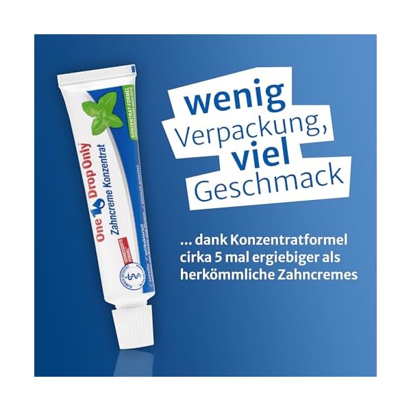 One Drop Only® - Zahncreme Konzentrat + Gratis-Artikel ON TOP/konzentrierte & medizinische Zahnpasta in kleinen Tuben zur medizinischen Mundhygiene/perfekte Reise Zahncreme – Bild 6