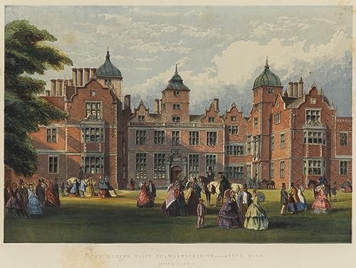 Affiche impression prints de la visite de la reine au Warwickshire pour un salon élégant