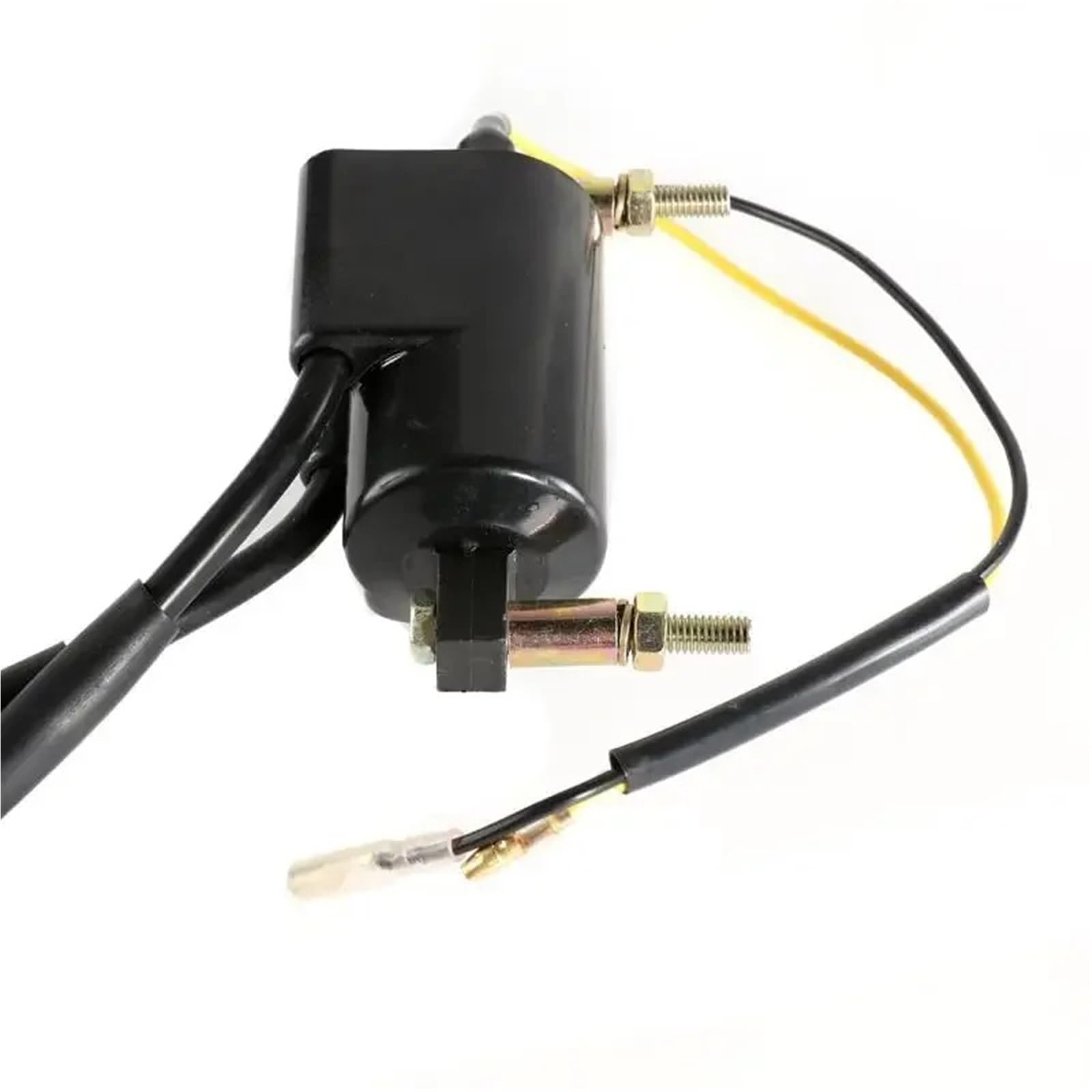 Genérico para Suzuki GS550 GS750 GS850 GS1000 / 2 Bobinas De Doble Salida + 4 Ohmios con Tapas Bujías Juego Encendido 33410-45012 Bobina Encendido para Motocicleta