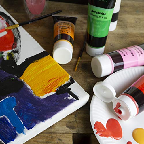 OfficeTree Acrylverf 14 tubes à 100 ml – arylic verf – waterbasis – voor acrylverf – sneldrogend - Afbeelding 6