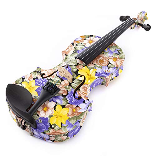 Kinglos 4/4 Cold-Rock Gekleurd Ebbenhout Gemonteerd Massief Hout Viool Kit met Geval, Schoudersteun, Strijkstok, Extra… - Image 7