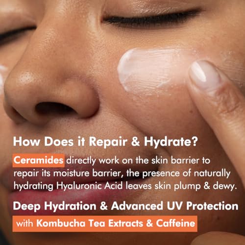 mCaffeine Kombucha Hydra Repair Sunscreen SPF50 PA++++ | UVA & UVB Protection, No White Cast | Hyaluronic Acid, Ceramides Sunscreen for Hydration &... - Image 5
