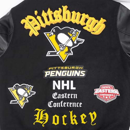Image of Pro Standard Mens NHL Old English Varsity Jacket