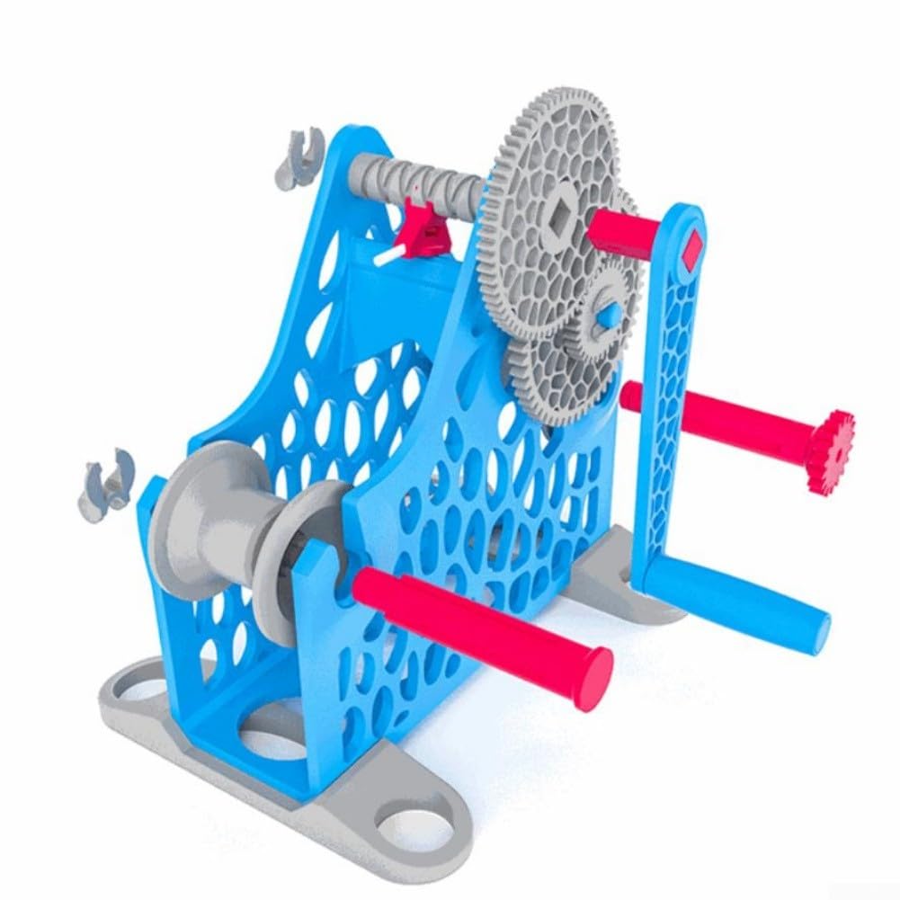Desmontable para bobinador de filamento de impresora 3D, manivela manual y taladro compatible con bobinas de 1 kg, respetuoso con el medio ambiente (naranja)