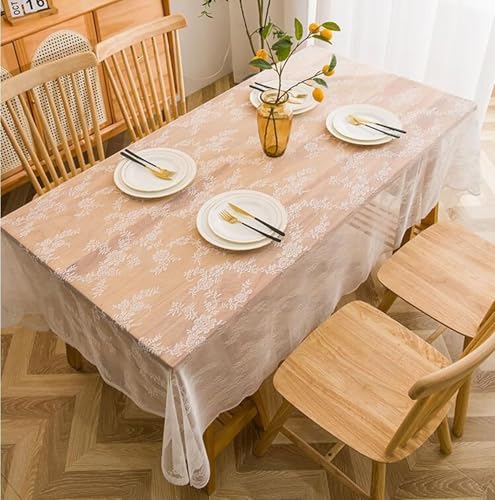 Nappe rectangulaire blanche résistante aux rayures et durable