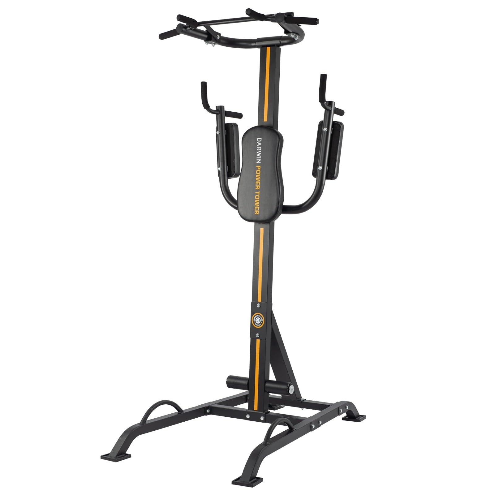 Darwin Power Tower, Multifunktionaler Kraftturm für Bodyweight-Training, 140x90x220 cm, Klappbare Dipstange, Maximale Belastung 120 kg