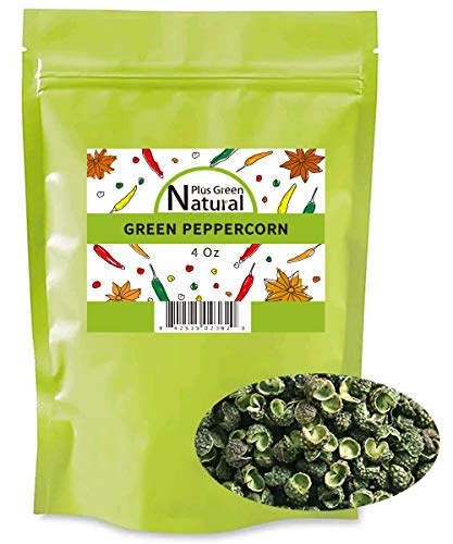 Premium Sichuan Green Peppercorns Whole 4 Ounces, An Extra Mouth-numbing Spice, Essential Ingredients for Green Sichuan Pepper Fish and Sichuan Peppercorn Chicken