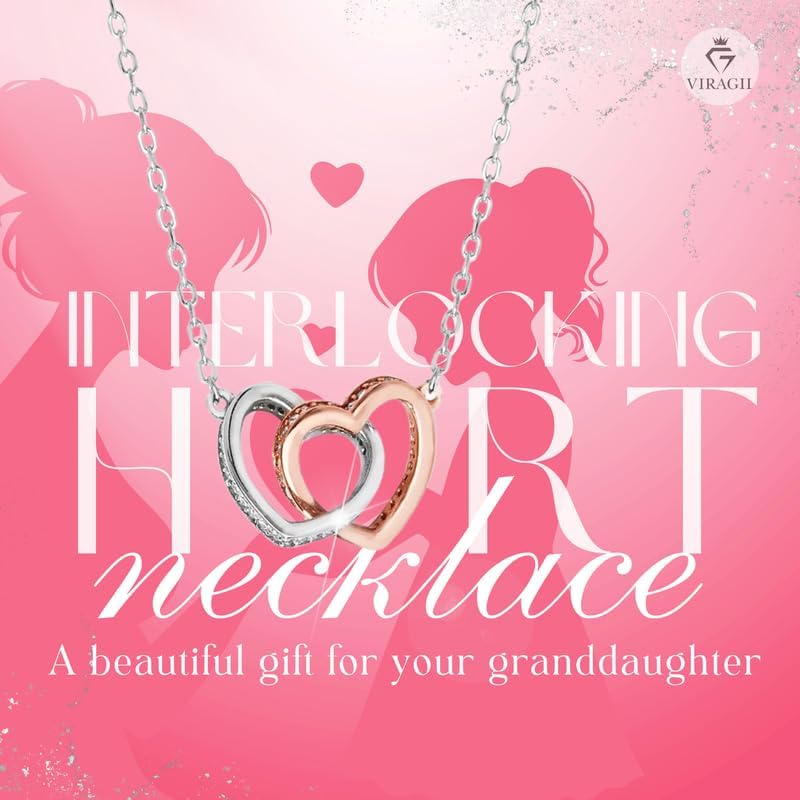 VIRAGIL To My Granddaughter Necklace Gifts From Grandma Grandmother or Grandpa Grandfather To My Granddaughter Graduation Christmas Birthday Pendant Jewelry with Message Card and Gift Box - Image 6