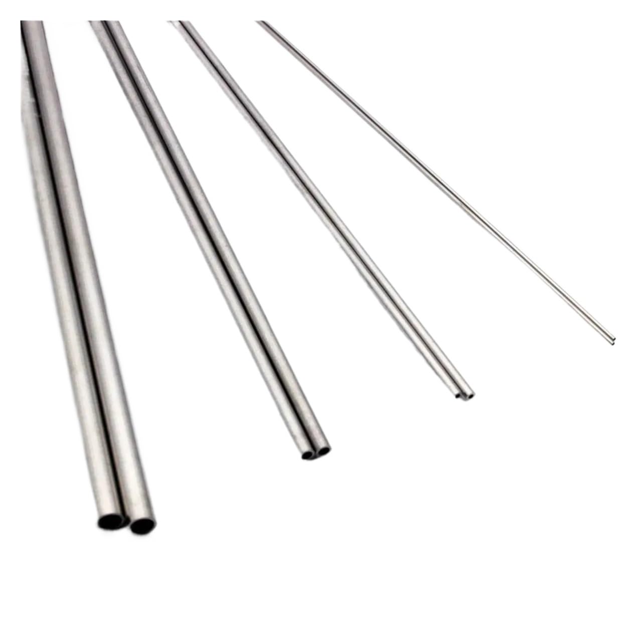 Stainless Steel Capilar Tubes 304 Stainless Steel Precision Capillary Pipe Tube 0.5x0.3mm .8x0.6mm 2x1mm 3x2mm 2.5x1.5mm 100mm/200mm Long for Plumbing(100mm - 8Pcs,4x1mm)