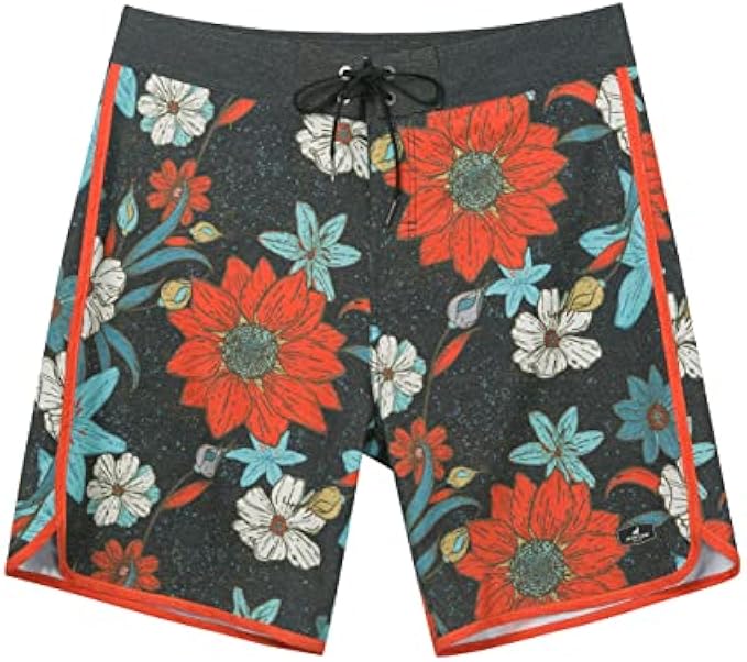 SURF CUZ Men's Board Short Beach Short 4-Way Stretch Swim Short