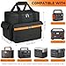 Carrying Case Compatible with Jackery Explorer 500/ECOFLOW River/River Pro/BLUETTI EB3A/GRECELL T500 Portable Power Station,Waterproof Travel Storage Bag for Charging Cable and Accessories(Bag Only)