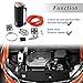 Universal Aluminum Racing Engine Oil Catch Tank CAN Kit Turbo Reservoir Billet Round 350ML Black