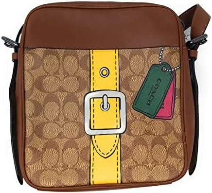 COACH Men's Hudson Crossbody 21 Bag in Signature Canvas