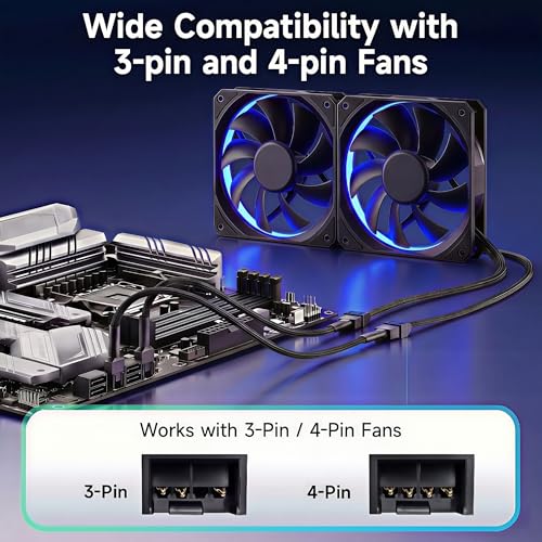 Image of 12 inch PWM Fan Extension Cable - 4 Pin, 30cm (10pcs)