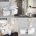 Gricol Double Toilet Paper Holder with Shelf Wall Mount, Dual Self Adhesive Roll Tissue Holder for Mobile Phone Storage, Aluminum Rustproof Commercial Toilet Paper Dispenser