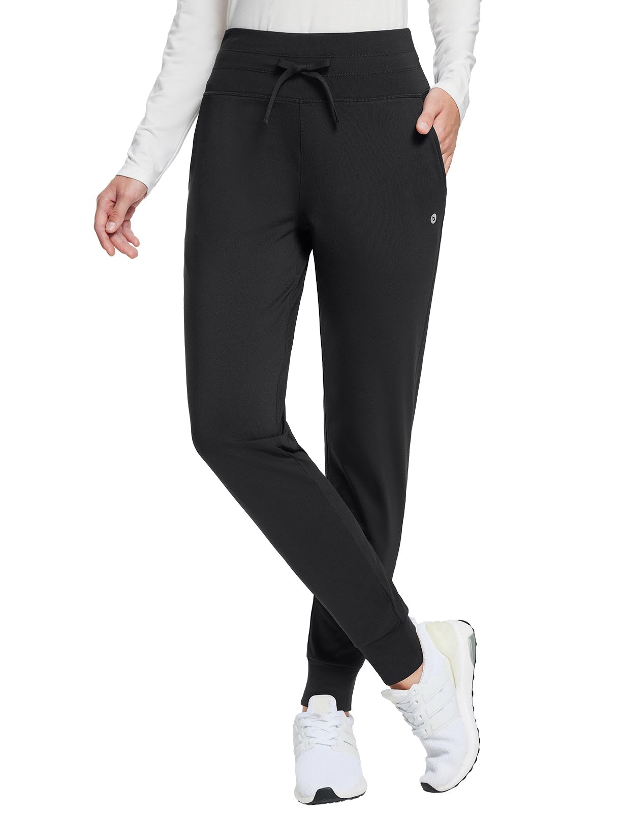 baleaf Womens Fleece Lined Pants Water-Resistant Sweatpants Winter Thermal Ski Hiking Running Joggers
