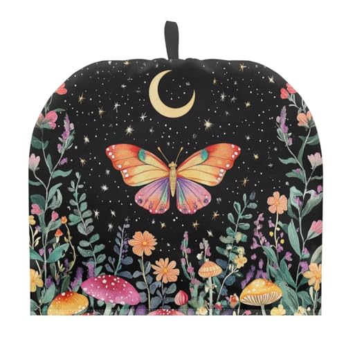Image of Soft Teapot Dust Protector Mushroom Leaf Butterfly Tea Cosy Keep Warm Thick Cotton Insulated Teapot Warmer Cosies Kettle Cover